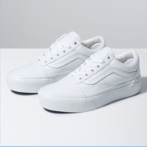 Vans Old Skool Platform White Sneaker
